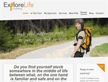 Tablet Screenshot of explorelifecoaching.com